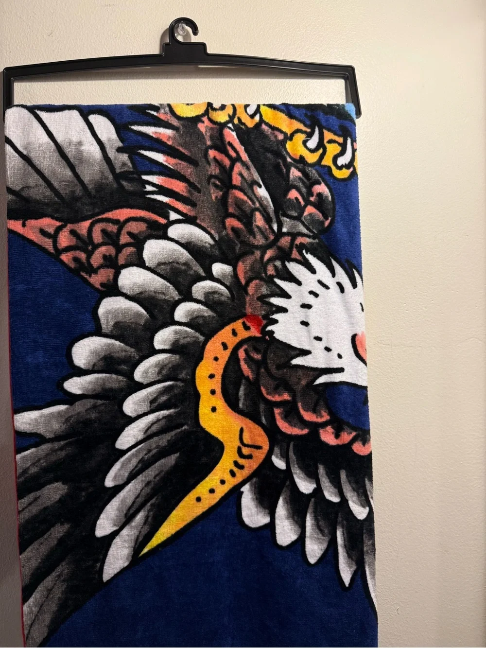 ED HARDY Beach Towel USA flag eagle 36